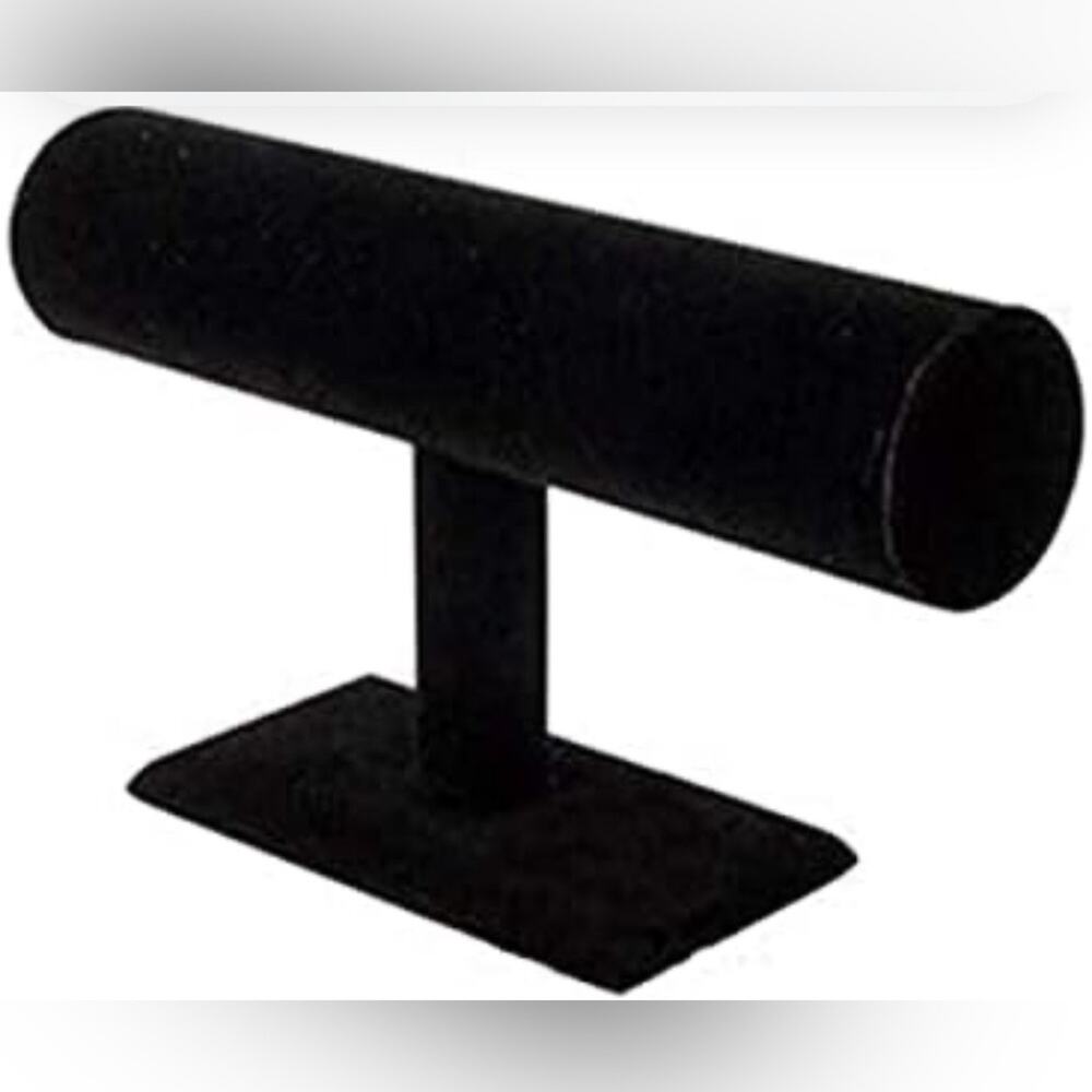 WATCH STAND T BAR HOLDER ORGANIZER BLACK